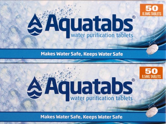 Aquatabs Waterzuiveringstabletten (2×50 stuks)