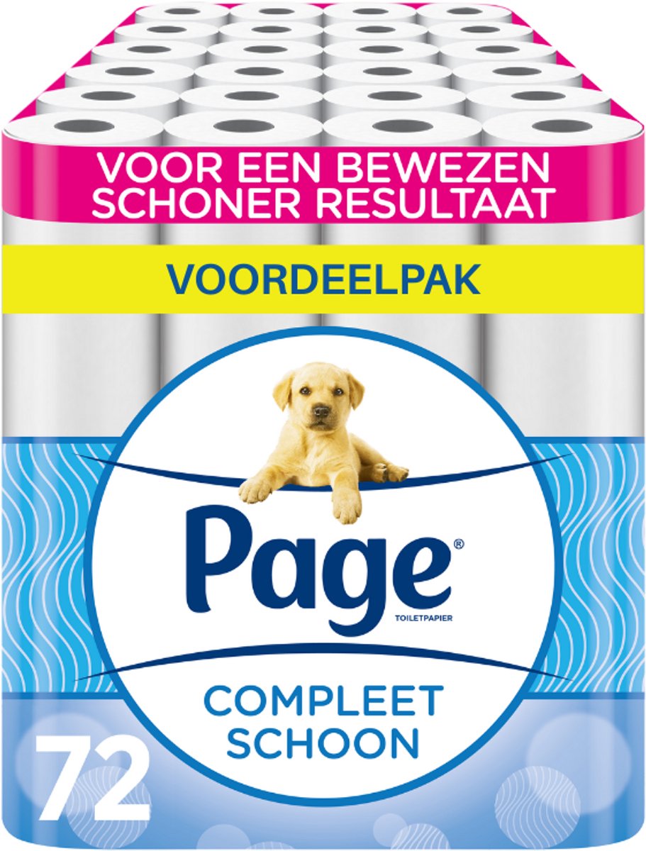 Page/Scottex Toiletpapier Compleet Schoon (72 rollen)